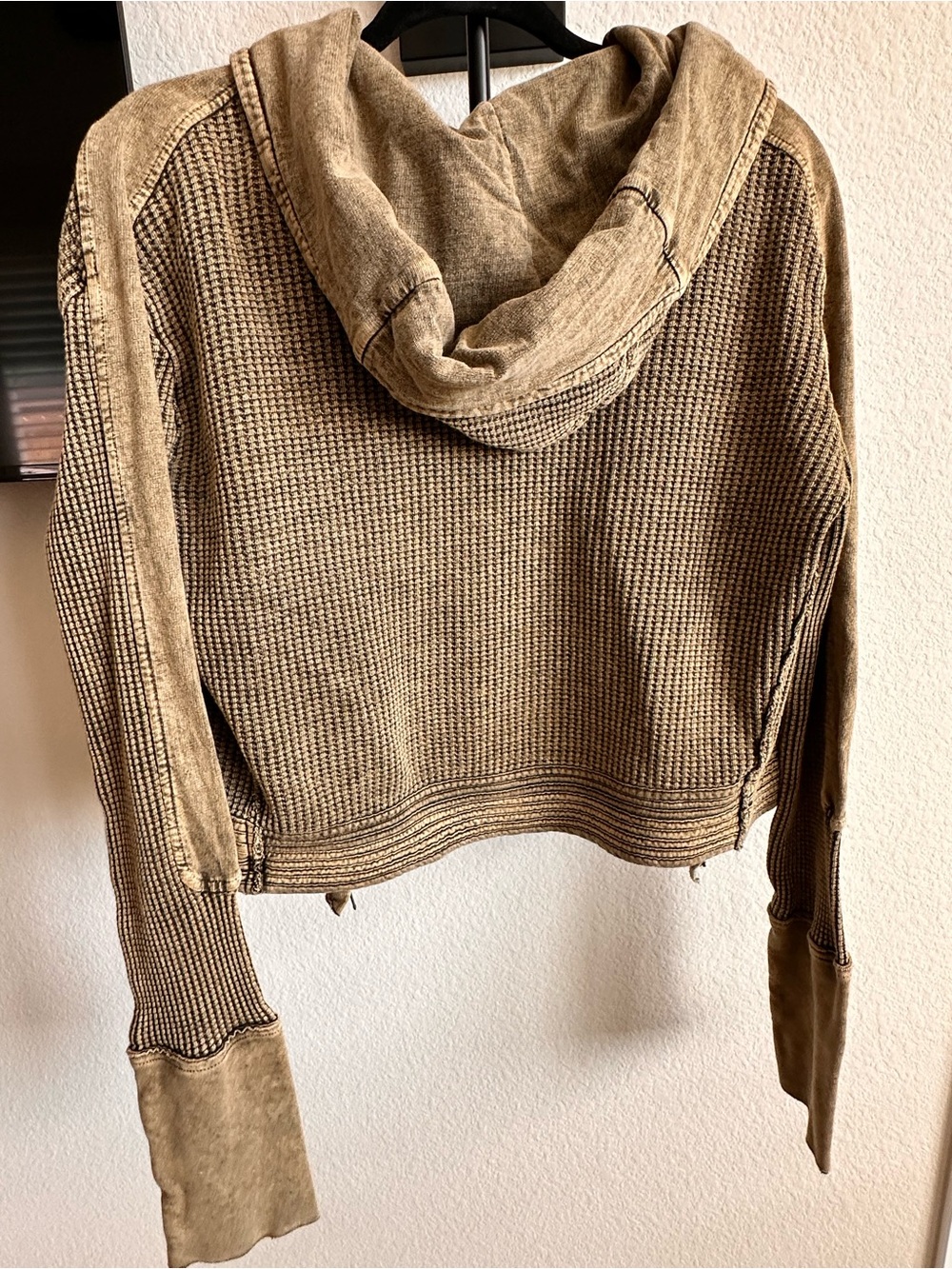 Free People zip-up hoodie. Size large. - Picture 3 of 5